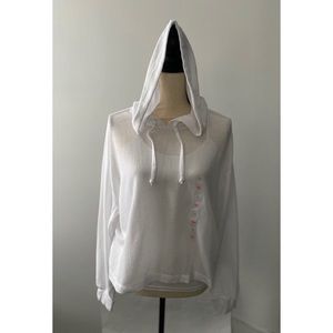PINK Mesh Slouchy Hoodie Women